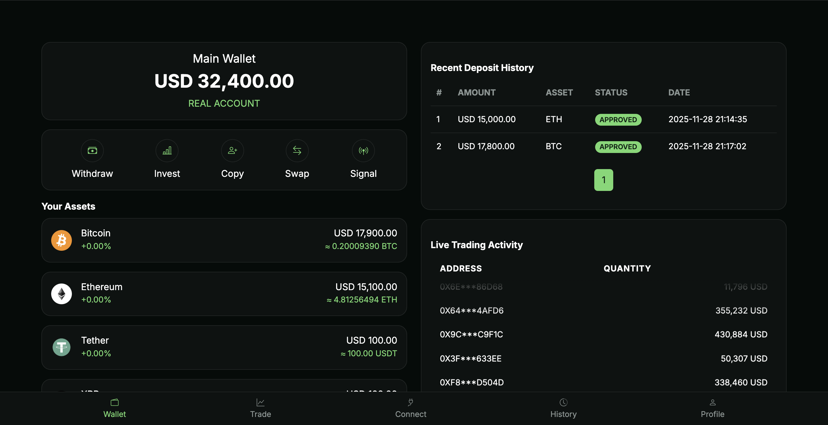 Exchange Interface